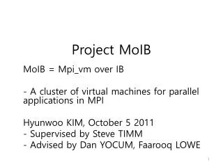 Project MoIB