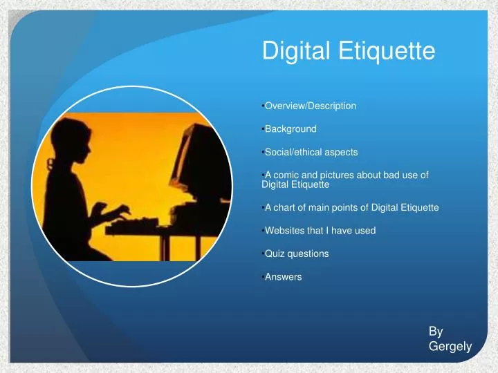 digital etiquette