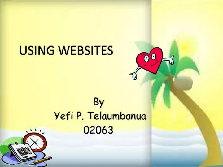 using websites