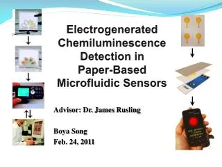 Electrogenerated Chemiluminescence Detection in Paper-Based Microfluidic Sensors