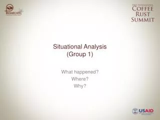 Situational Analysis (Group 1)