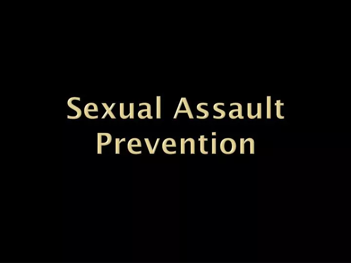 sexual assault prevention