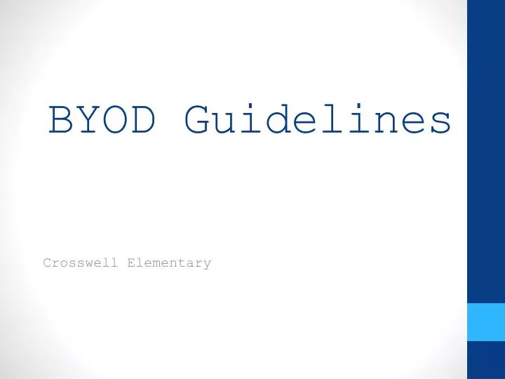 byod guidelines