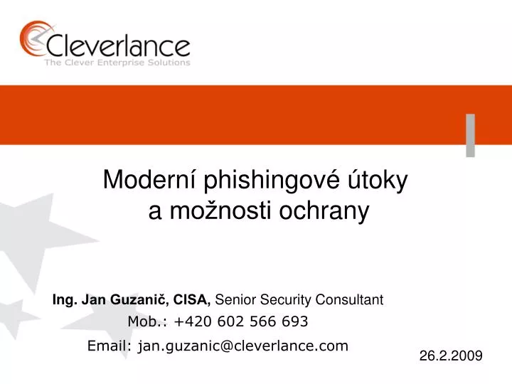 modern phishingov toky a mo nosti ochrany