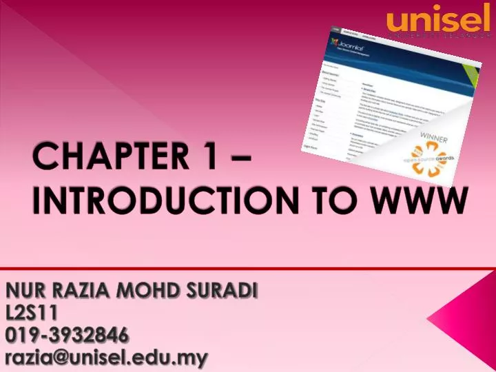 chapter 1 introduction to www