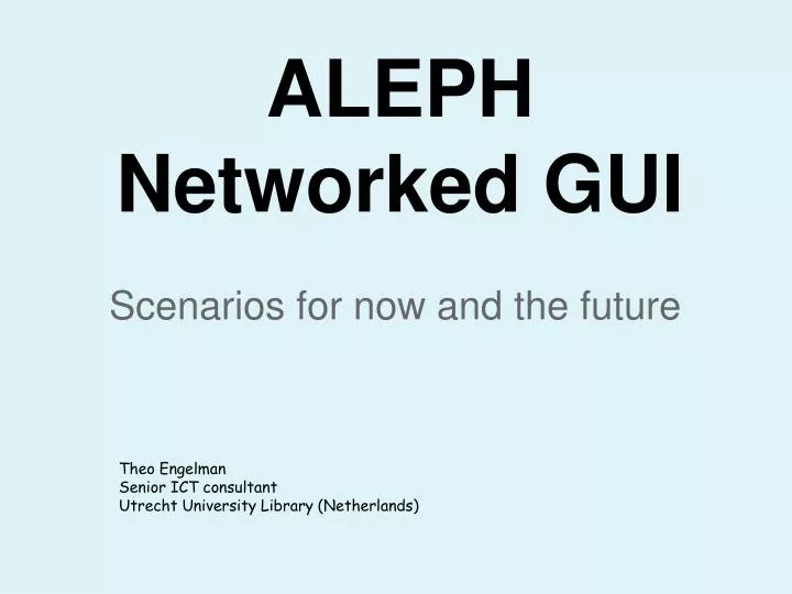 aleph networked gui