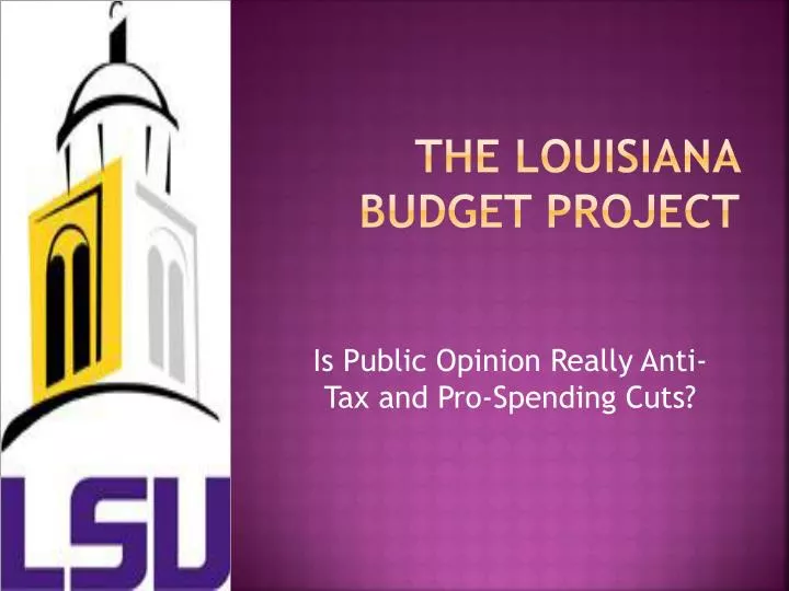 the louisiana budget project