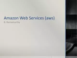 Amazon Web Services ( aws )
