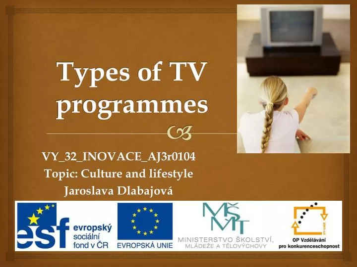 types of tv programmes