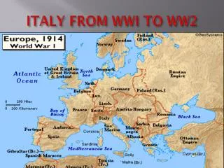 ITALY FROM WWI TO WW2