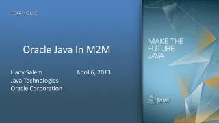 Oracle Java In M2M