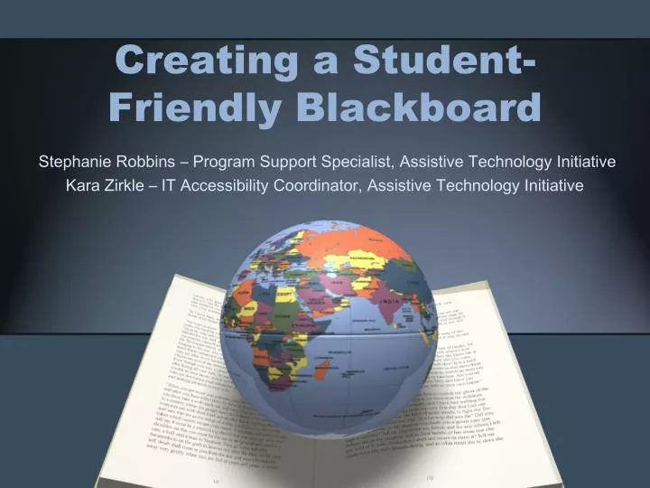 creating a student friendly blackboard