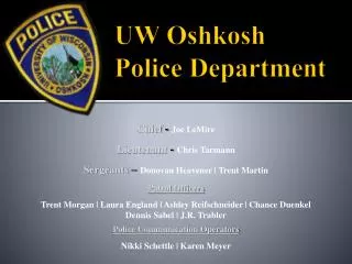 UW Oshkosh Police Department