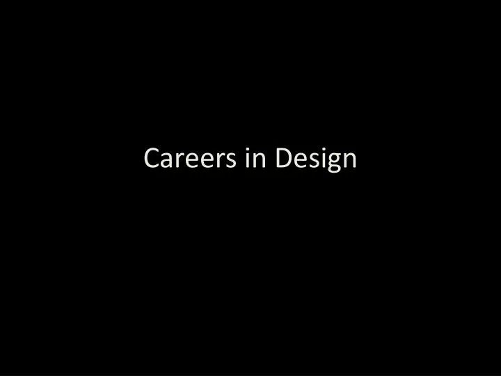 careers in design