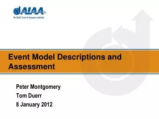 Event Model Descriptions and Assessment