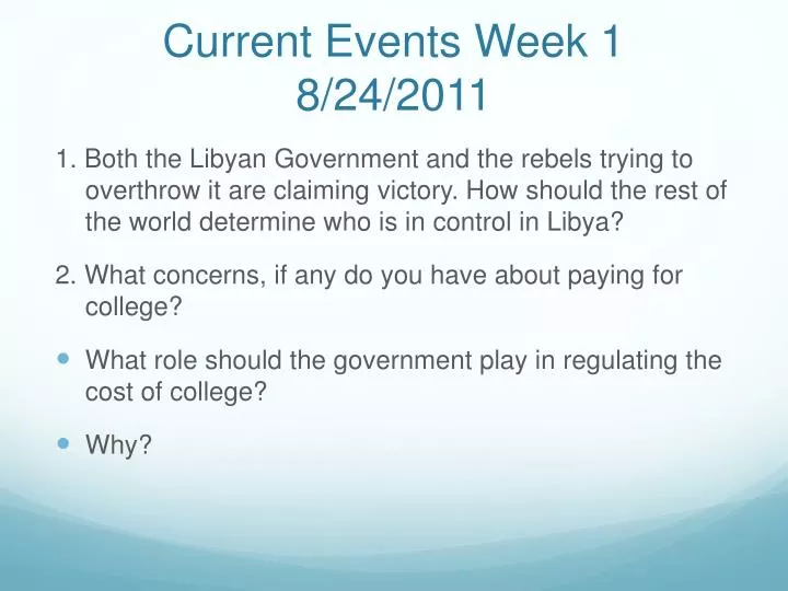current events week 1 8 24 2011