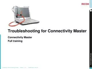 Troubleshooting for Connectivity Master