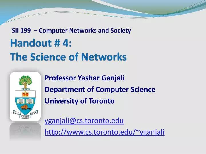 handout 4 the science of networks