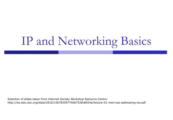 ip and networking basics
