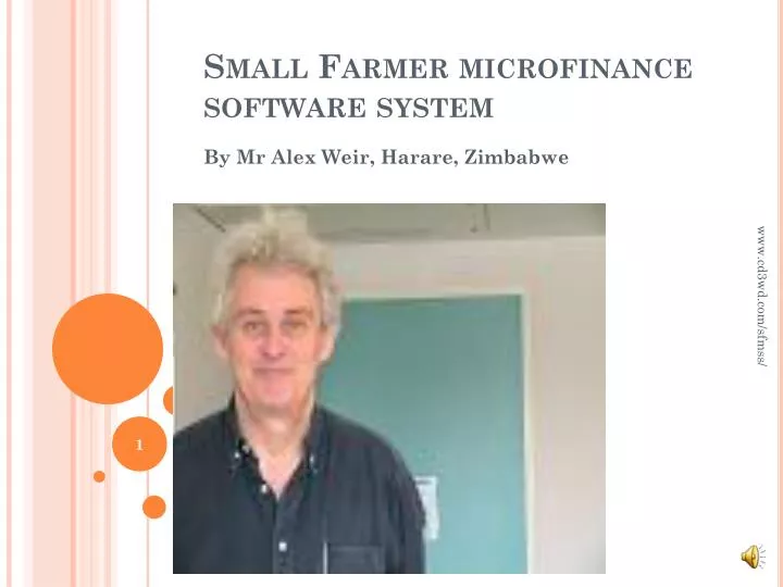 small farmer microfinance software system