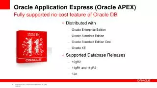 Oracle Application Express (Oracle APEX)