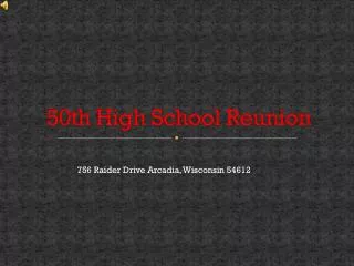 50th High School Reunion