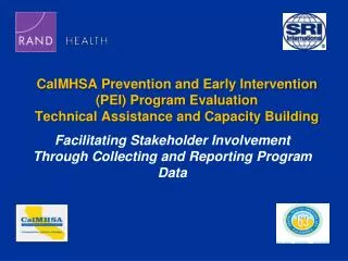 CalMHSA Prevention and Early Intervention (PEI) Program Evaluation Technical Assistance and Capacity Building