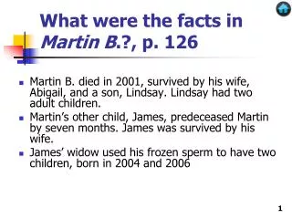 What were the facts in Martin B .?, p. 126