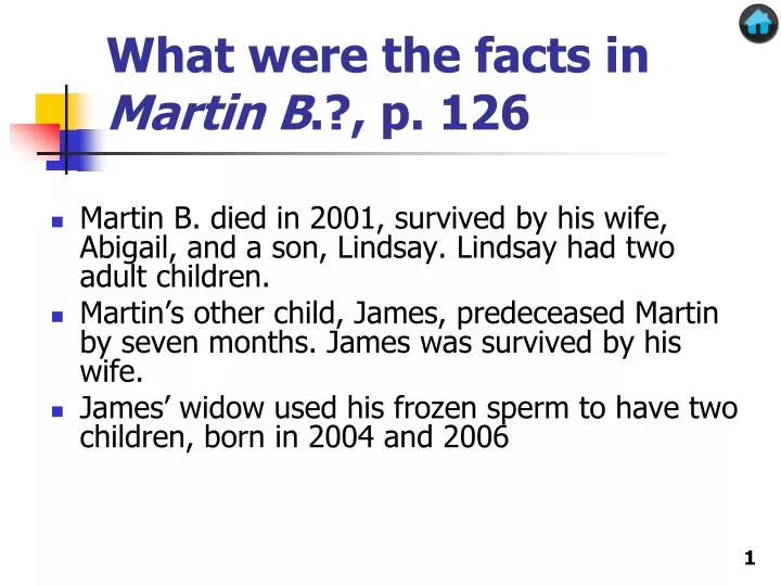 what were the facts in martin b p 126