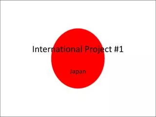 International Project #1