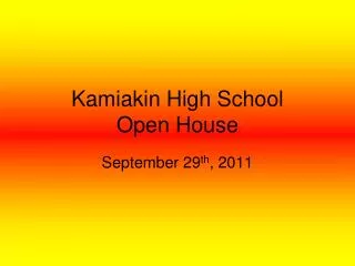 Kamiakin High School Open House