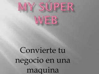my s per web