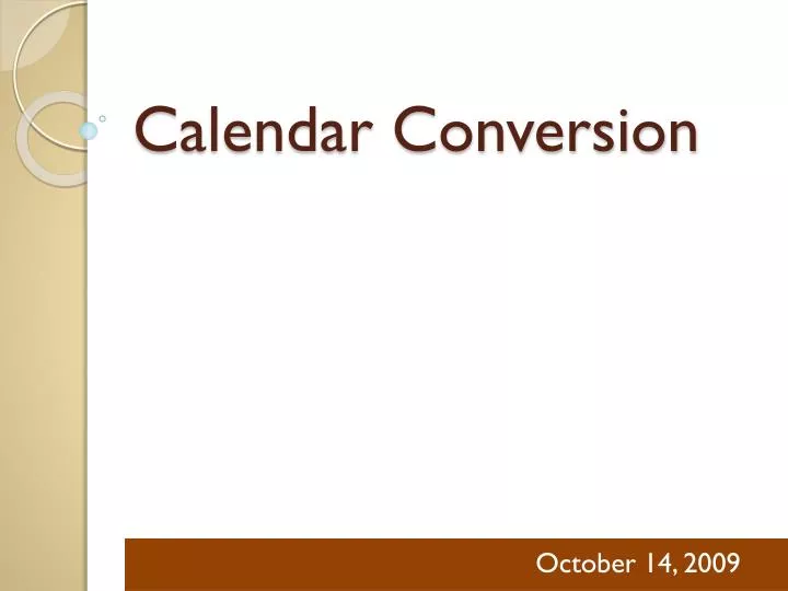 calendar conversion