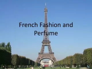 French Fashion and Perfume