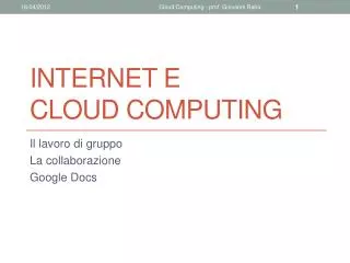 internet e cloud computing
