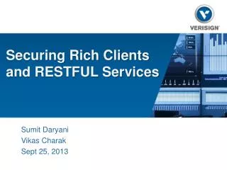Securing Rich Clients a nd RESTFUL Services