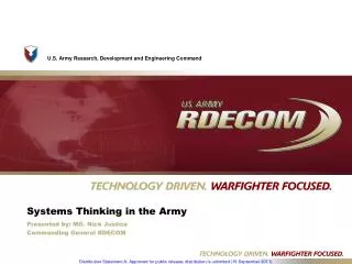 Systems Thinking in the Army
