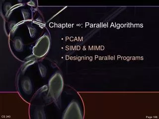 Chapter ∞: Parallel Algorithms