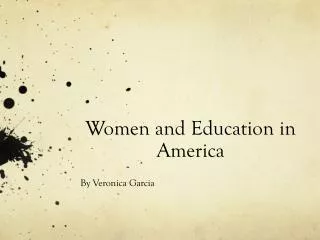 Women and Education in America