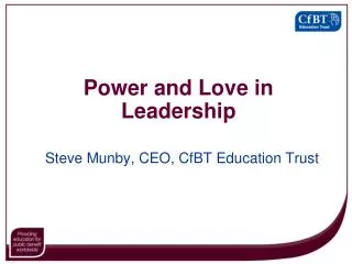 Power and Love in Leadership