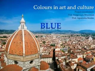 Colours in art and culture