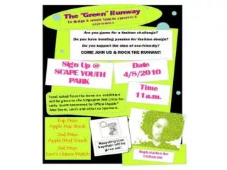Green runway promotes awareness of our environment? what do you think of it?