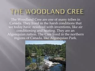 The Woodland Cree