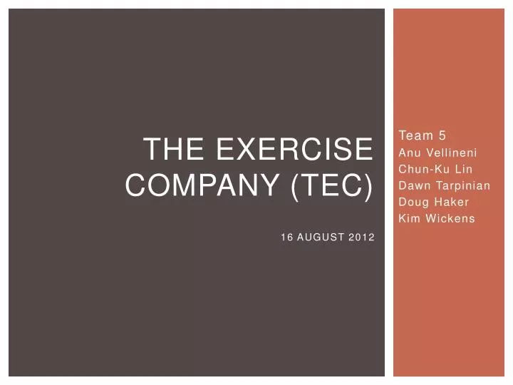 the exercise company tec