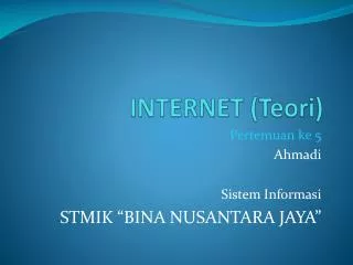 internet teori