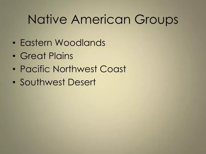 native american groups