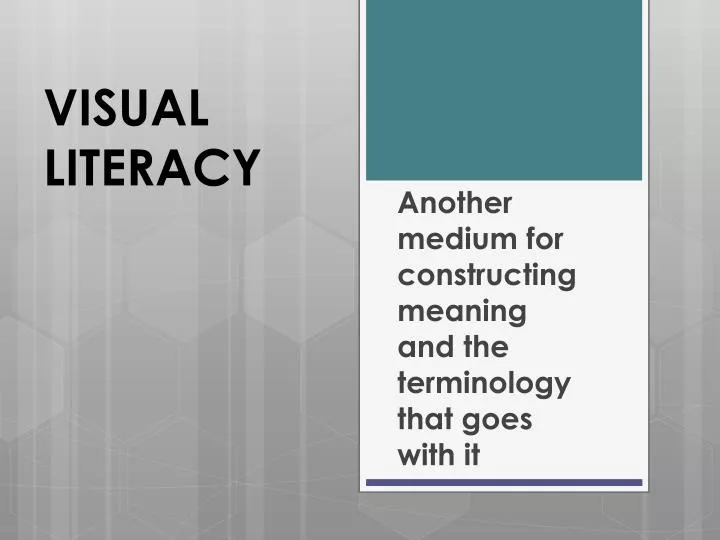 visual literacy