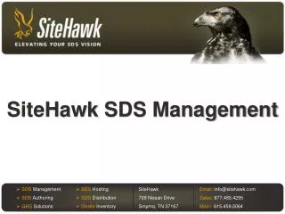 SiteHawk SDS Management
