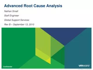 Advanced Root Cause Analysis