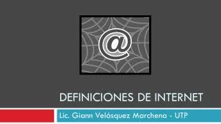 definiciones de internet